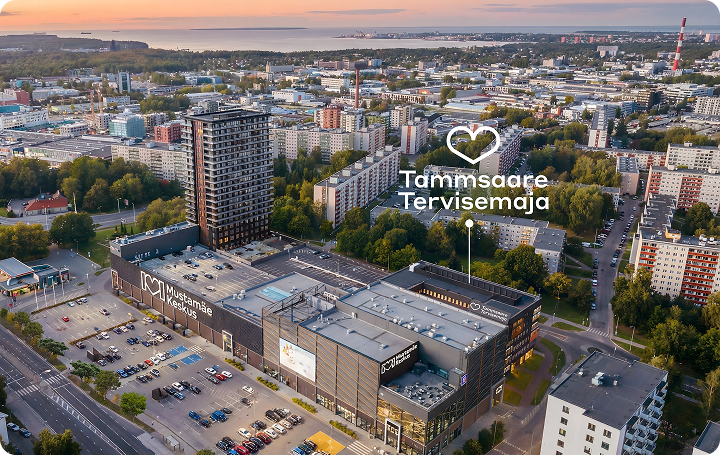 Tammsaare Tervisemaja ja Mustamäe Keskus Tallinna linnavaates